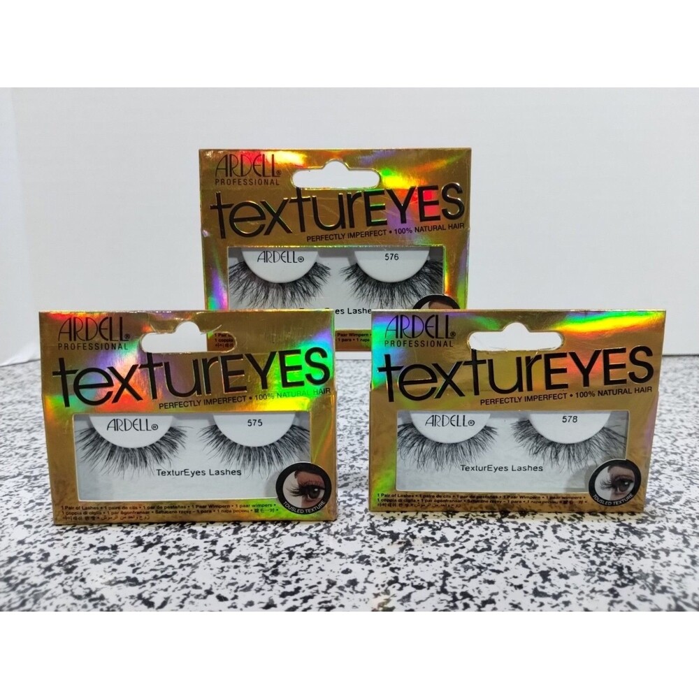 EYELASHES Ardell Professional Textureyes Set Of 3 (575, 576, 578)  Natural Hair